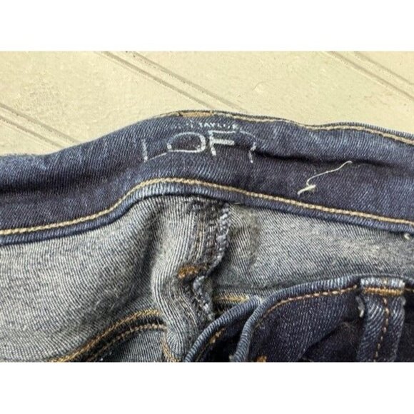 Loft Size 26 2 Womens Leggings Jeans Low Rise Skinny Stretch Dark Wash - Picture 4 of 5